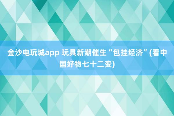 金沙电玩城app 玩具新潮催生“包挂经济”(看中国好物七十二变)