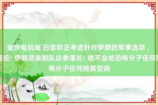 金沙电玩城 白宫称正考虑针对伊朗的军事选项 , 外交部回应! 伊朗武装部队总参谋长: 绝不会给恐怖分子任何施展空间