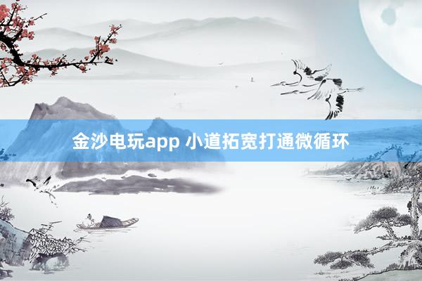 金沙电玩app 小道拓宽打通微循环